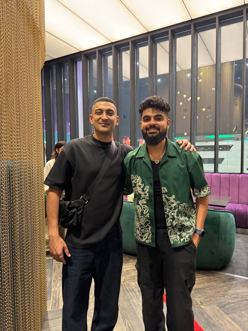 Asad Naeem with Faris Shafi